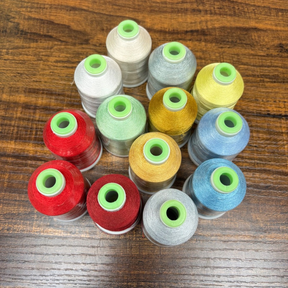 Coats & Clark Machine Embroidery Thread 40 Wt Trilobal Polyester Lot of 12Spools